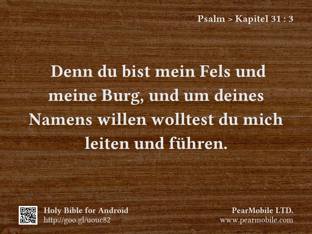 Psalm, Kapitel 31:3